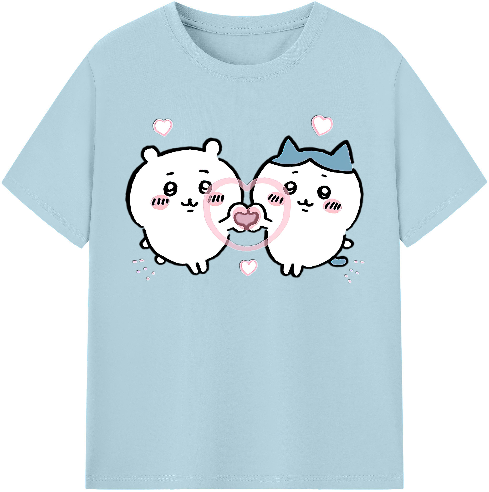 （画像用） ちいかわ ちいかわ Chii-kawa chiikawa 綿100％半袖Tシャツ（フロントプリント）
